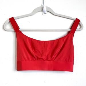 Parade Dream Fit Scoop Women Bra Bralette Size 1 Orange Wireless Stretchy Lounge